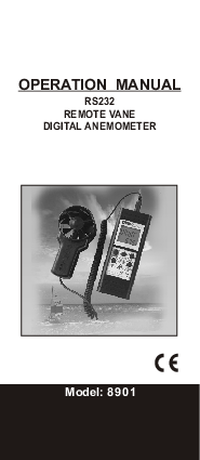Thumbnail of document Manual - 8901 Vane Thermo-Anemometer